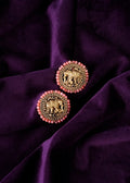 Antique South Indian Gold Gajaraj Elephant Motif Studs