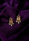 Antique Gold Lakshmi And Pearl Chandelier Tops
