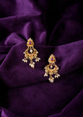 Antique Gold Kemp Guttapusalu Chandelier Earrings