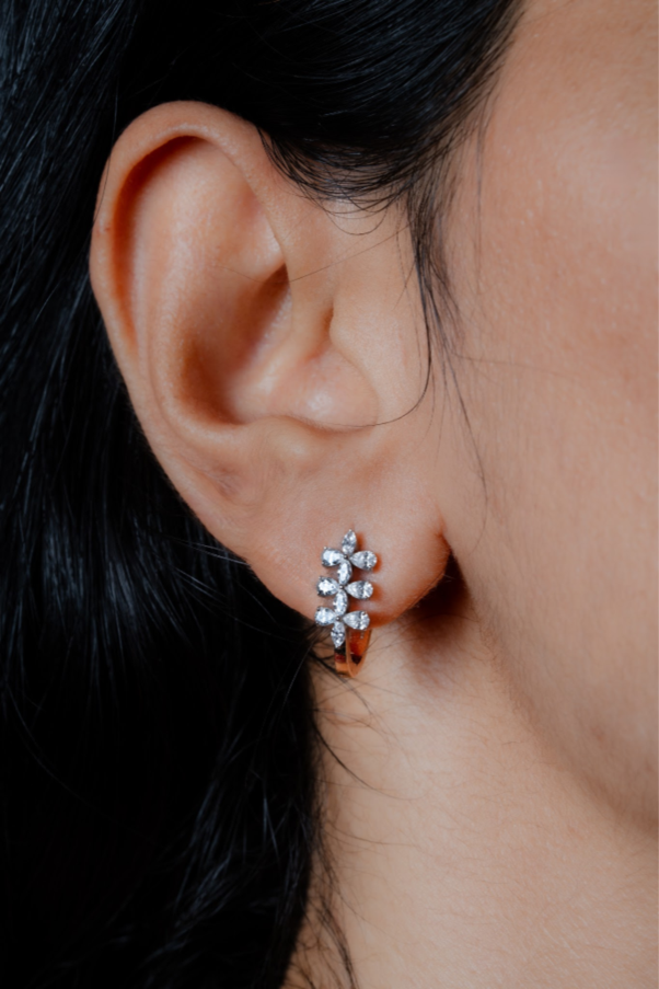 Lab Grown Diamond Huggie Hoop Studs