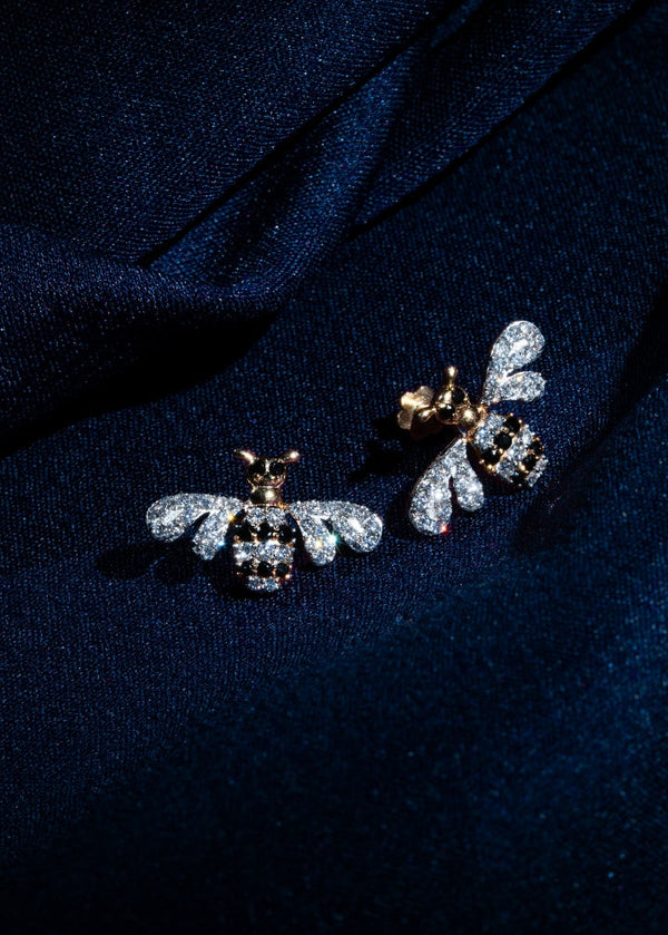 Honeybee Pave Lab Grown Diamond Studs