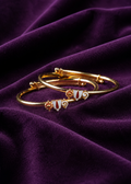 Shanku Chakra Namam Gold Baby Bangles