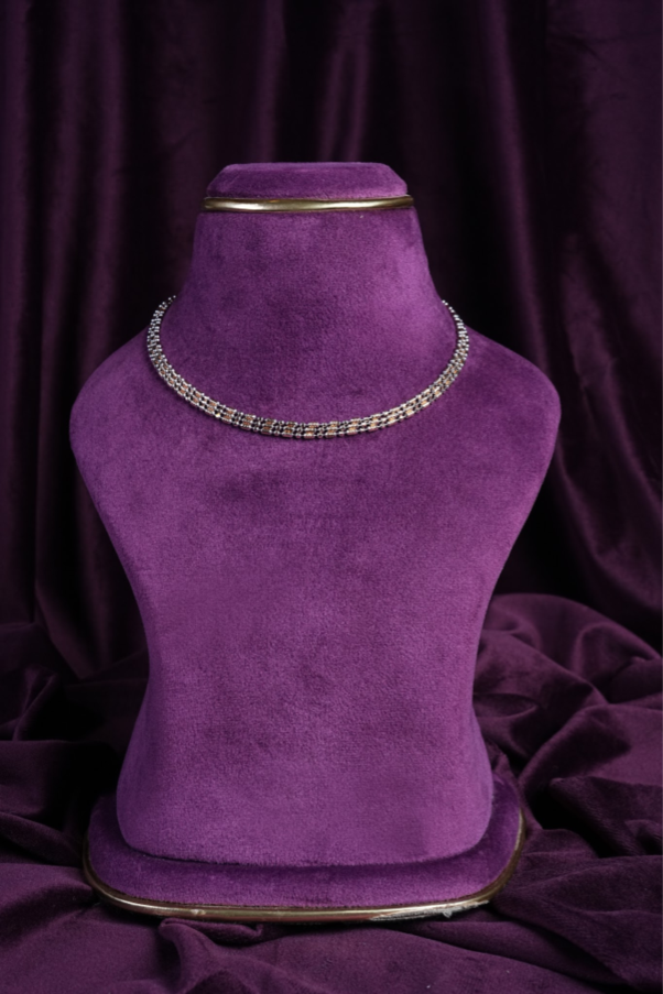 Multi-Layered Italian Mesh Collar Chain