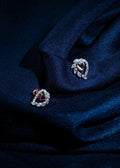 Lab Grown Diamond Leaf Cluster Heart-Core Studs