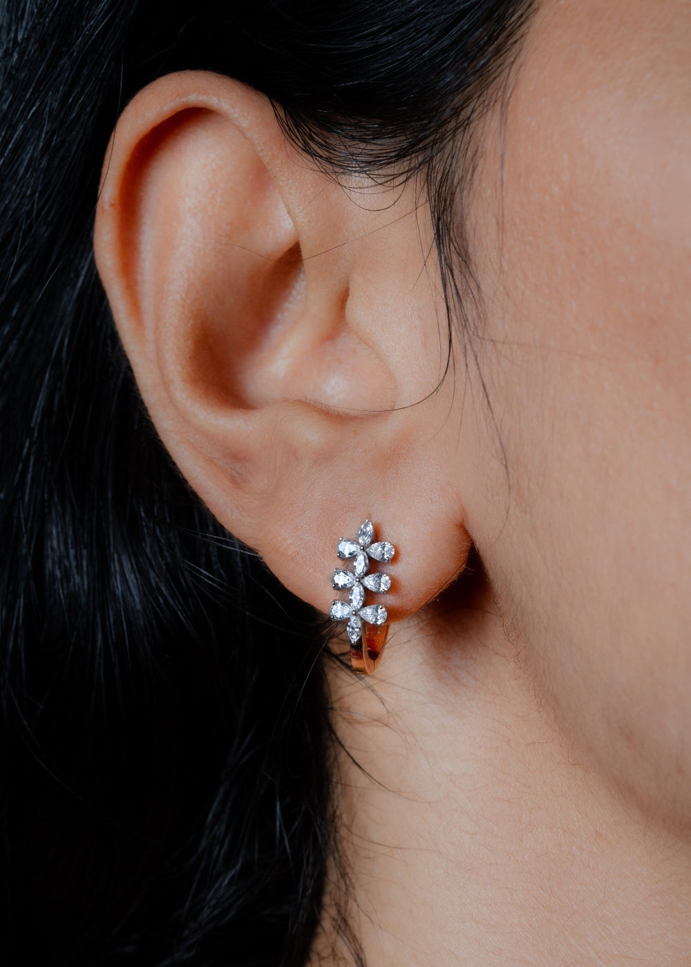 Lab Grown Diamond Huggie Hoop Studs
