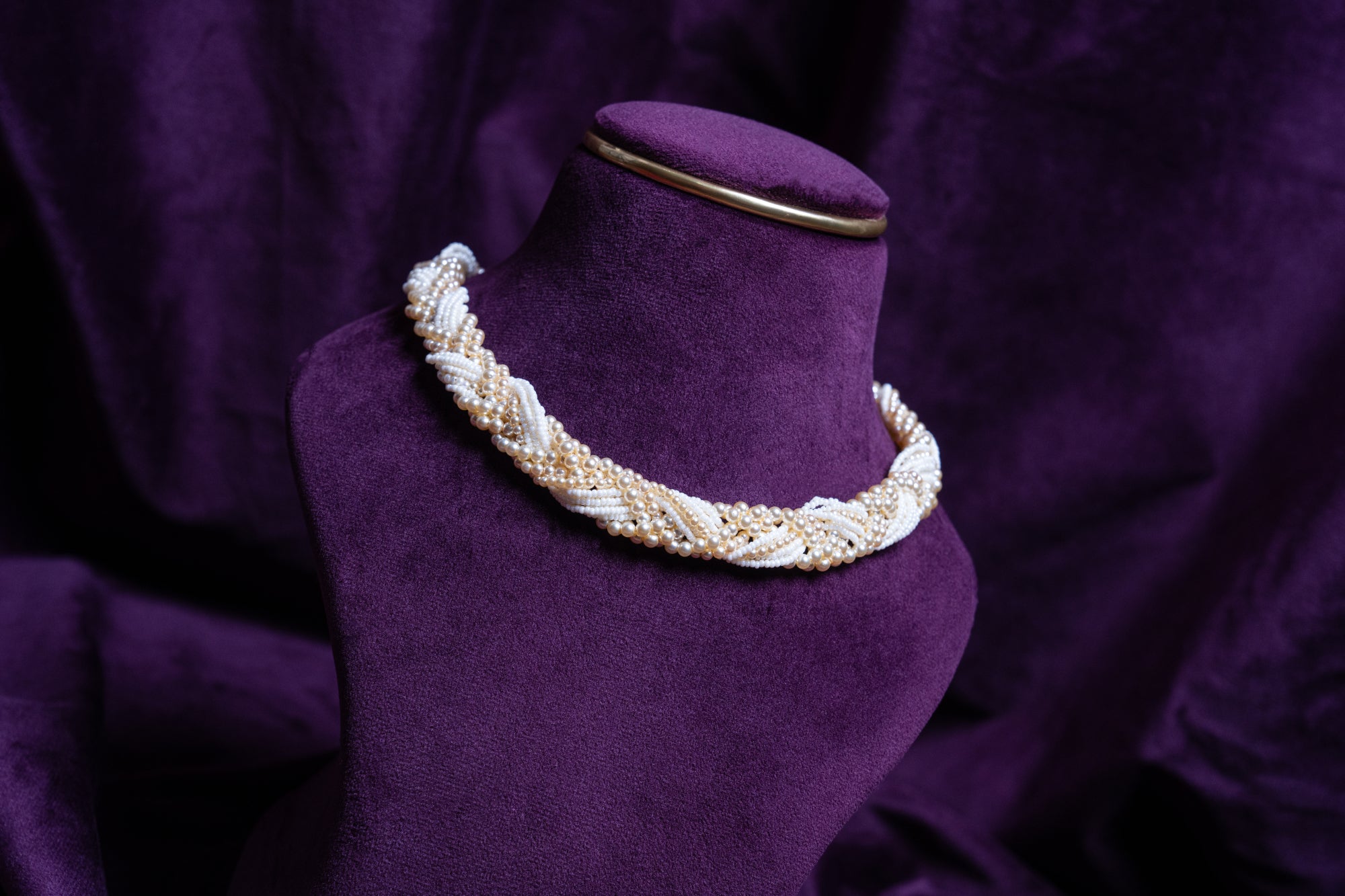 Braided Multi-Strand Rope Kumihimo-Style Spiral Twist Choker