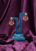 Hoop Chandbalis with Ruby And Coral Bead Drops