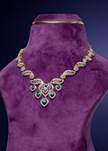 Lab Grown Diamond Heart Motif Lab-Grown Leafy Necklace