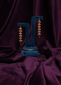 Five-Tier Linear Step Jhumka with Integral Multi-Strand Pearl Champaswaralu