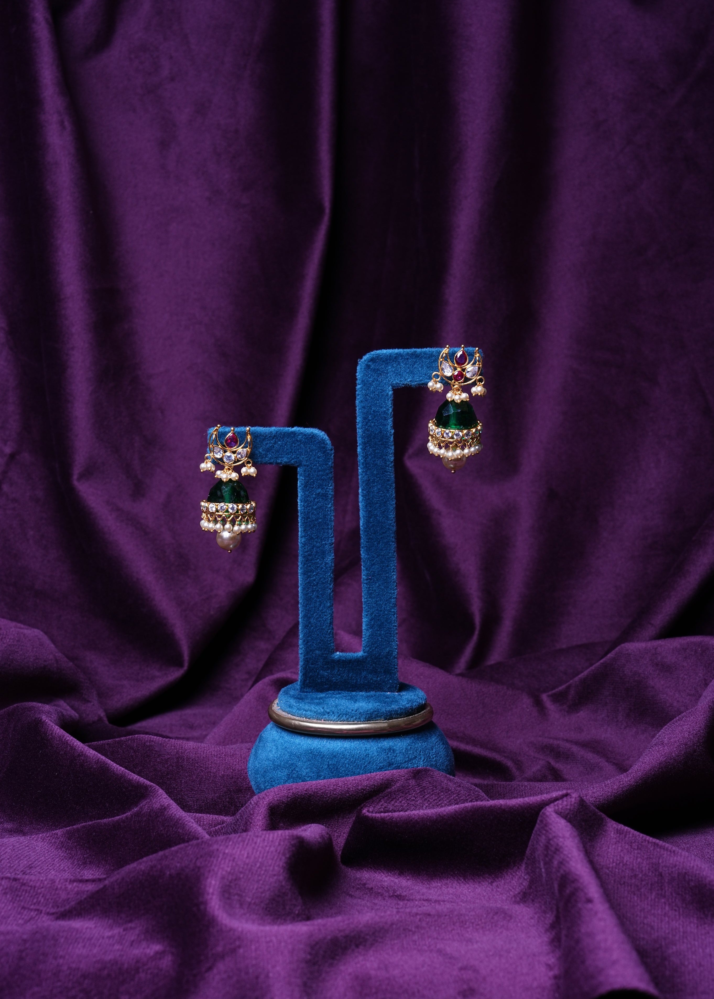 Chandbali Changeable Jhumka Earrings