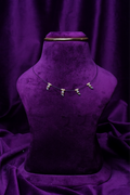 Lab Grown Diamond Mango Shape Dollers With Black Dori Mangalsutram Choker