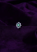 Royal Flower Halo Ring