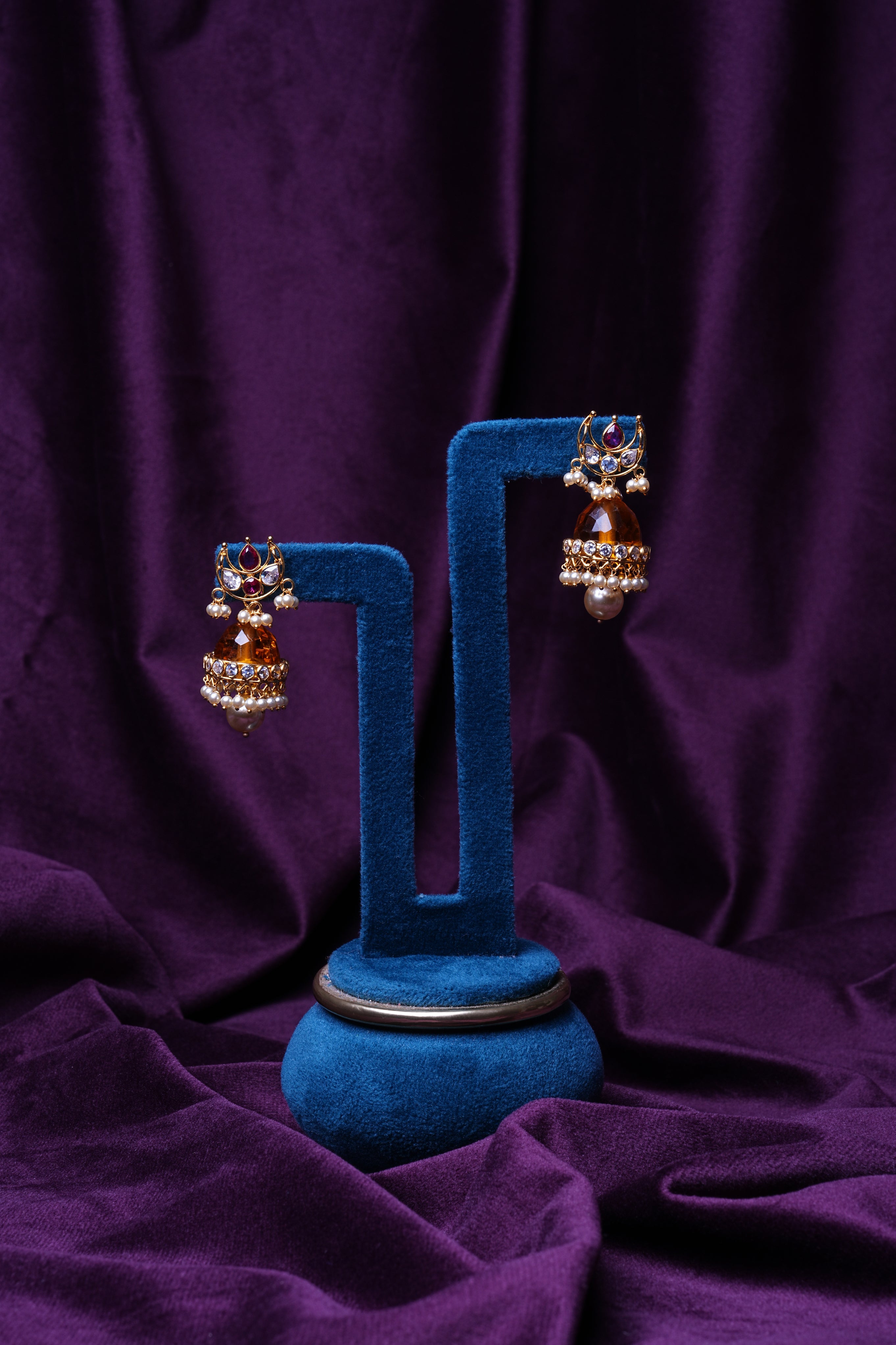 Chandbali Changeable Jhumka Earrings