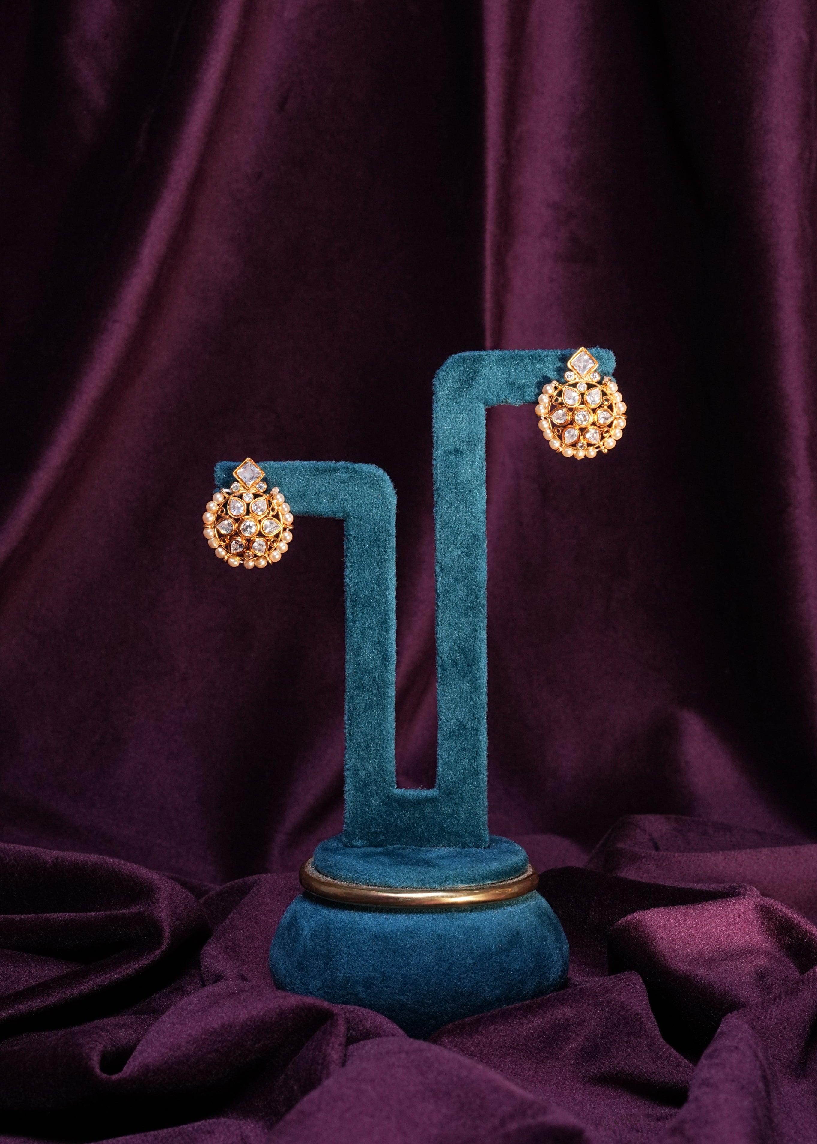 Swarovski Studs with Pearl Cluster
