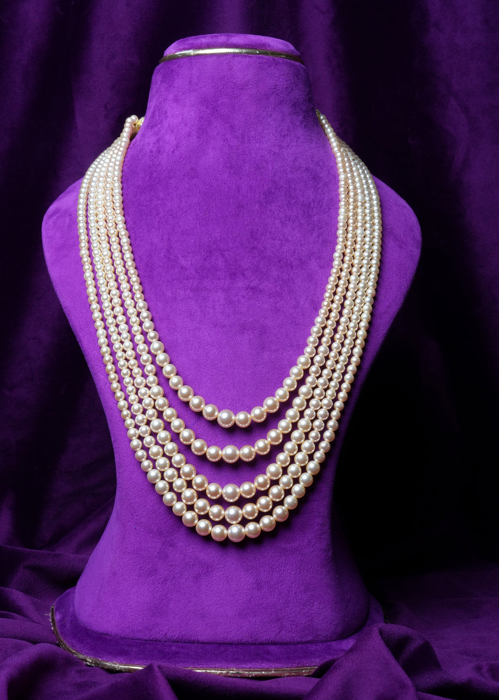 5-Layer Pearl Waterfall Necklace