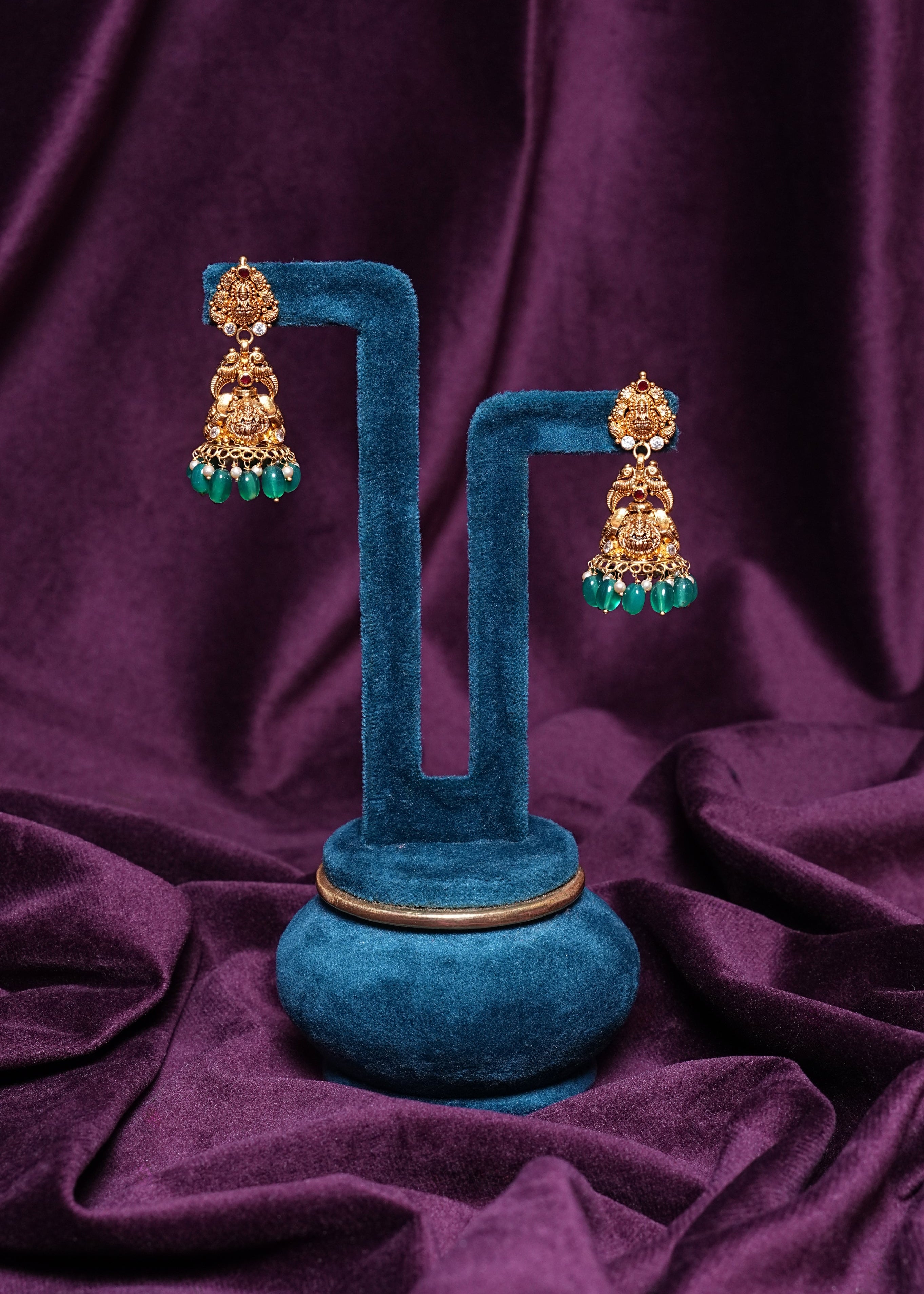 Gaja Lakshmi Nakshi Temple Jhumkas