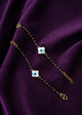 Clover Evil Eye Nazariya Baby Gold Bracelets