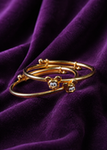 Mini Mouse Enamel Gold Baby Bangles
