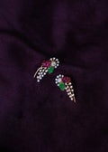 Aura Carved Floral Lab-grown diamond Vine Ear cuff