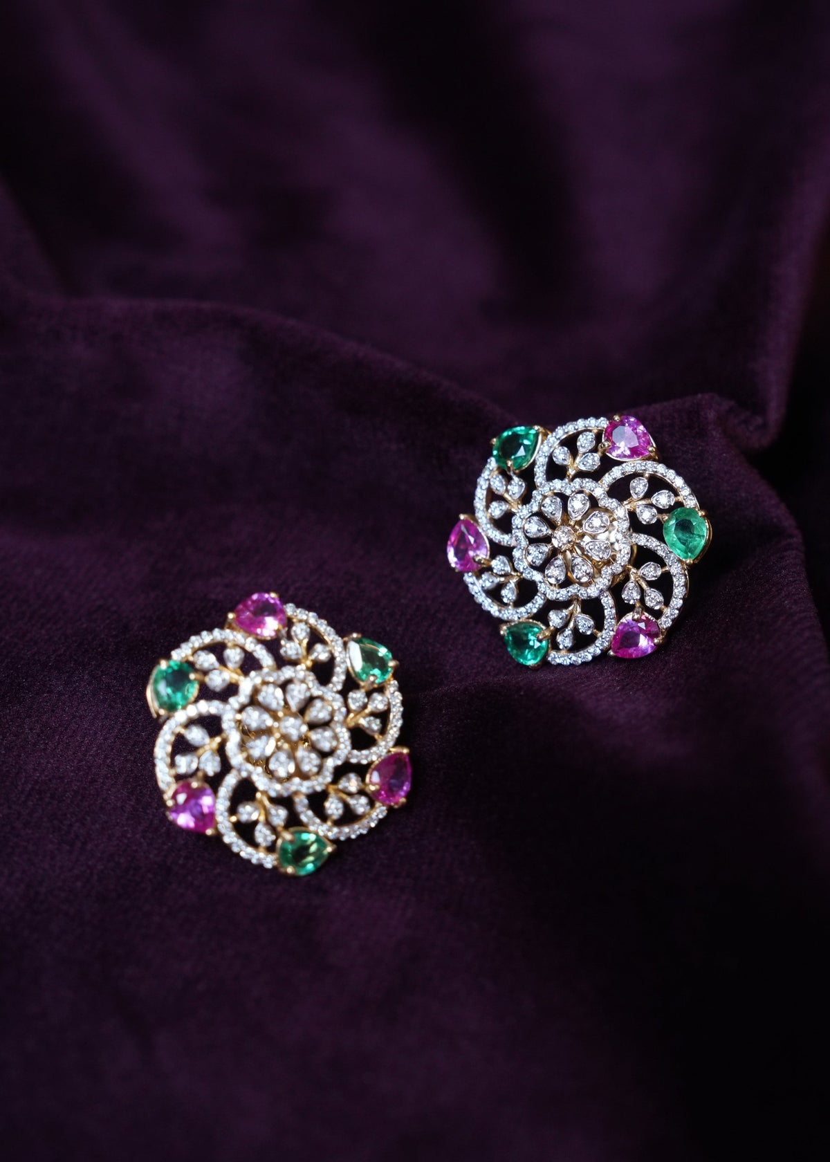 Aura Pinwheel lab grown Diamond Studs