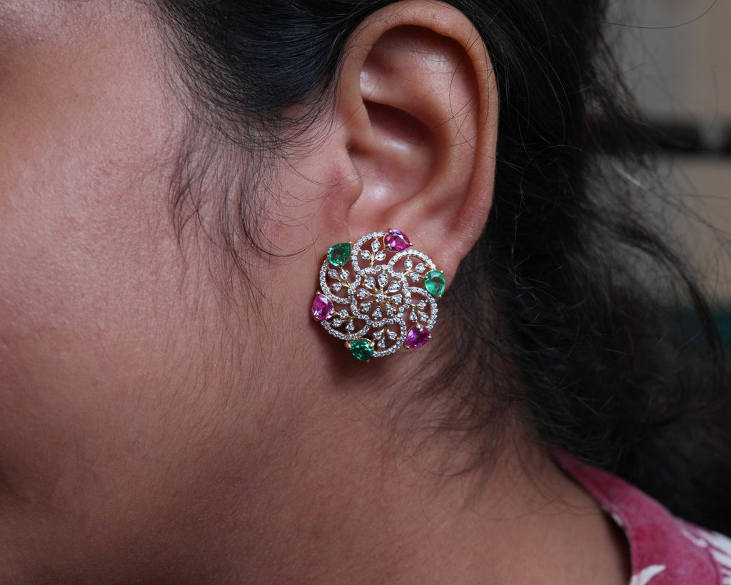 Aura Pinwheel lab grown Diamond Studs