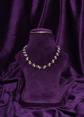 Beaded Intertwined Pearl & Zircon Twist Choker