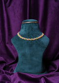 Beaded Marigold Meadow Sun-And-Sea Flower Choker