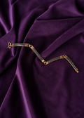 Elephant Hair Gold Bar Link Bracelet