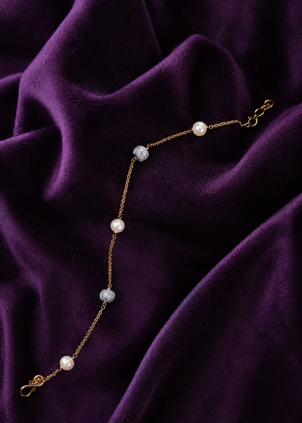 Freshwater Pearls & Gemstone Gold Essence Bracelet