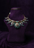 Divine Emerald Mango-Cluster emerald necklace