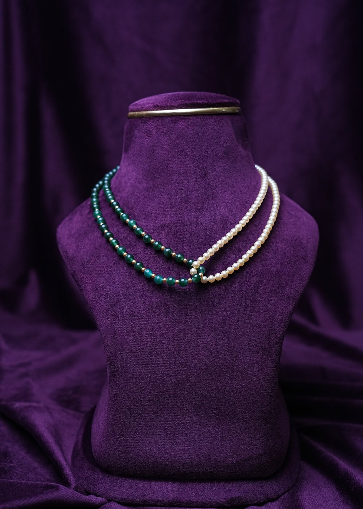 Emerald & Ivory Yin-Yang Strand
