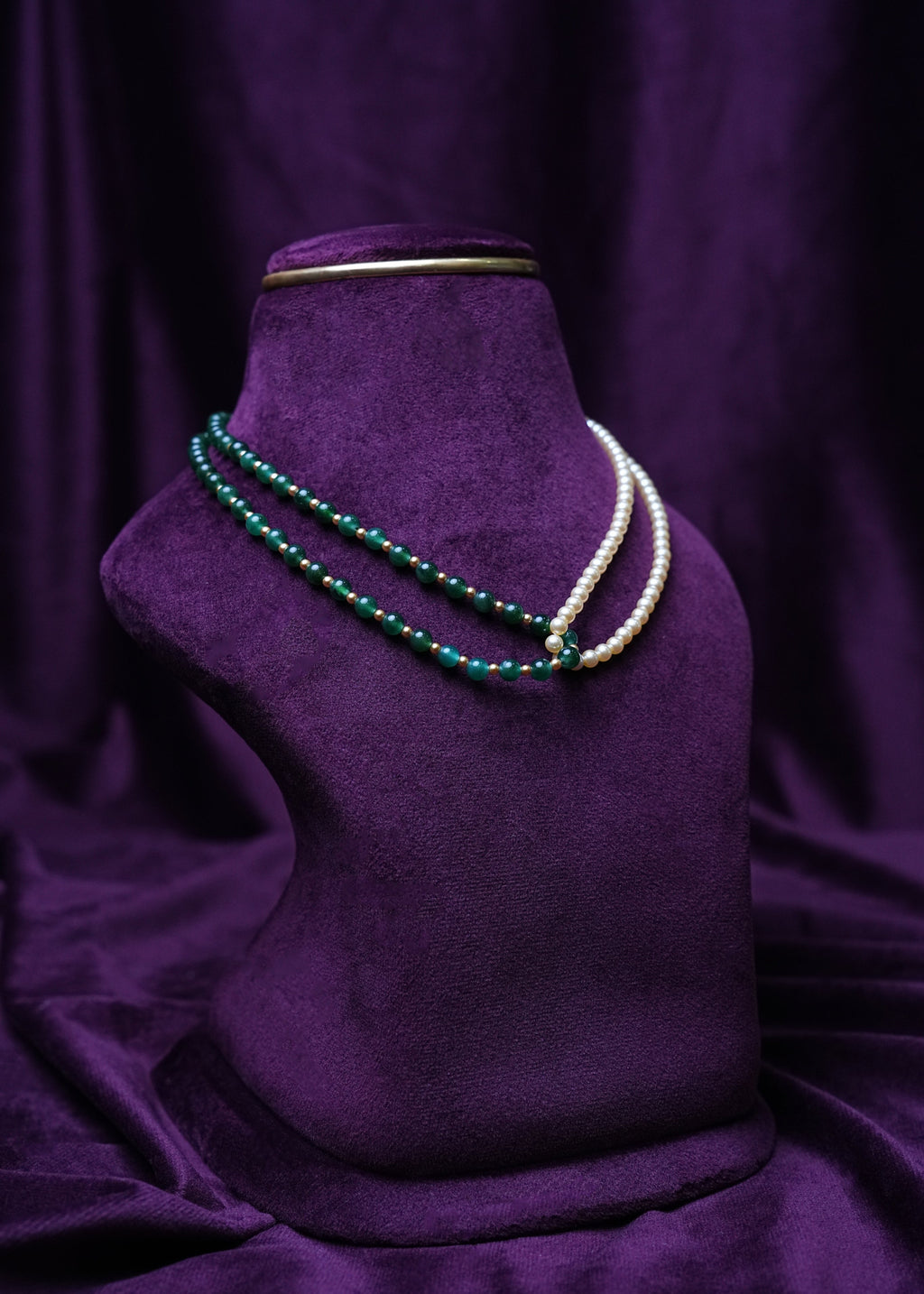 Emerald & Ivory Yin-Yang Strand