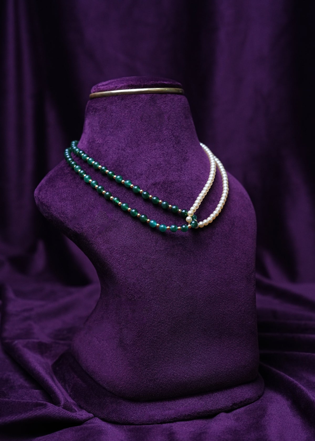 Emerald & Ivory Yin-Yang Strand