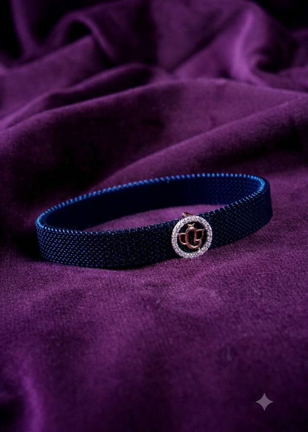 Vighnaharta Devotional Belt Gold Bracelet