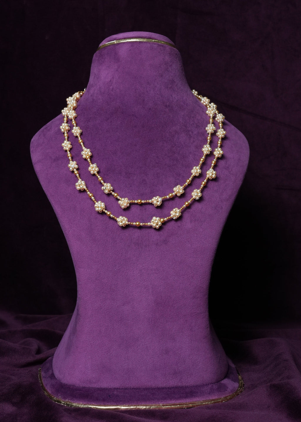 Go-Lecha Moti Phool Dual-Strand Layered Harr