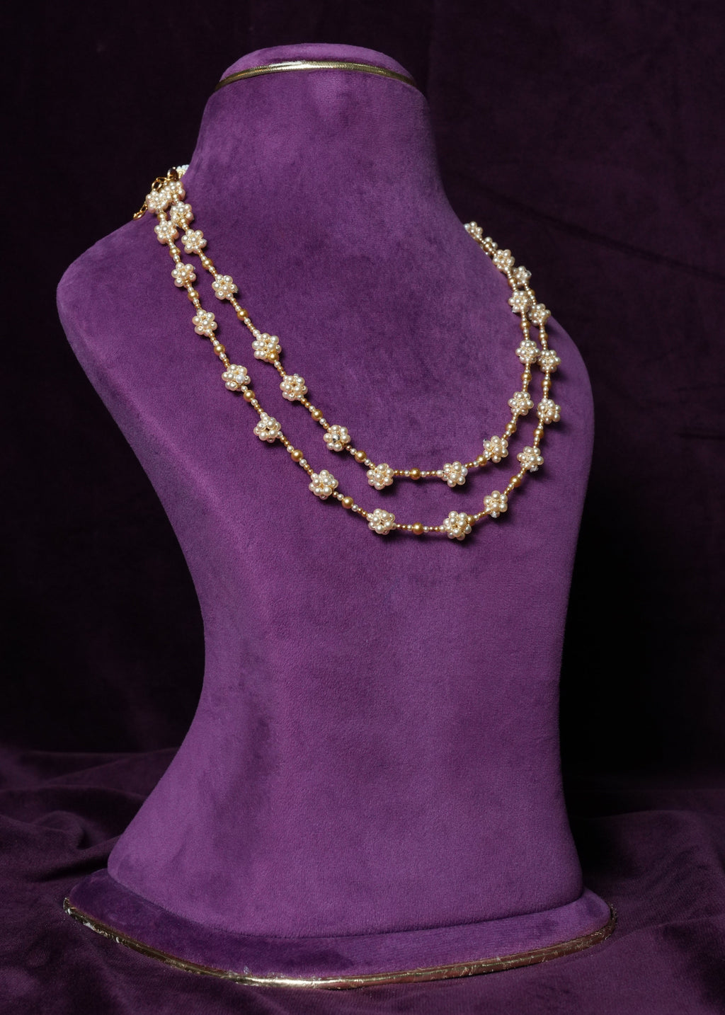 Go-Lecha Moti Phool Dual-Strand Layered Harr
