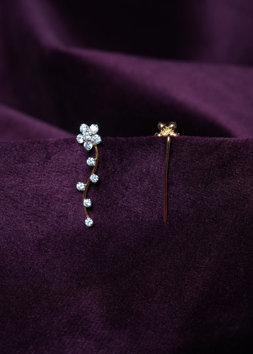 Kusam Swarna Vine Lab-Grown Diamond Ear Cuff