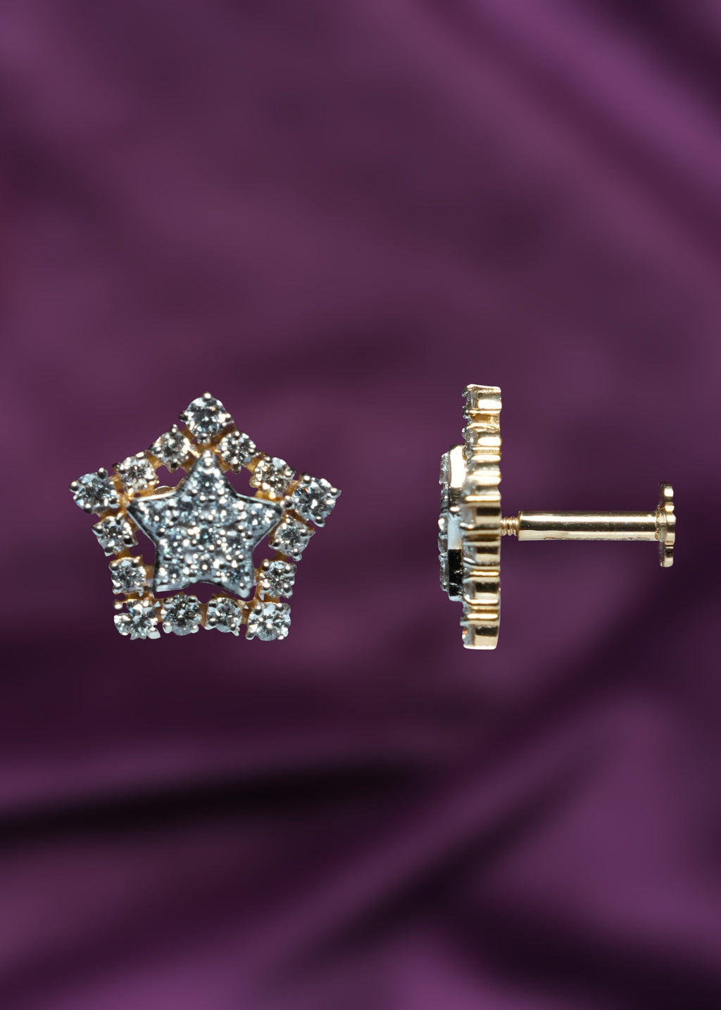 Lab-Grown Diamonds Cosmic Flare Starburst Stud Earrings