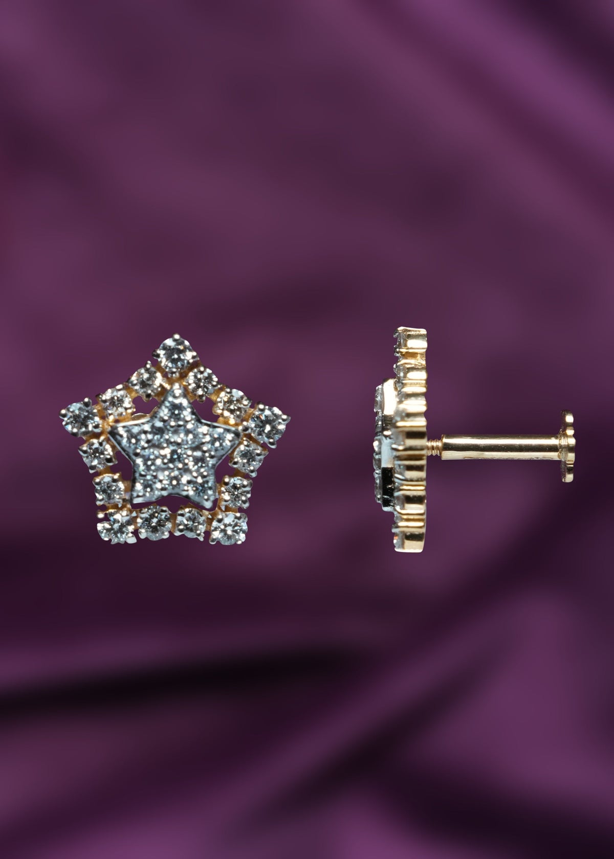 Lab-Grown Diamonds Cosmic Flare Starburst Stud Earrings
