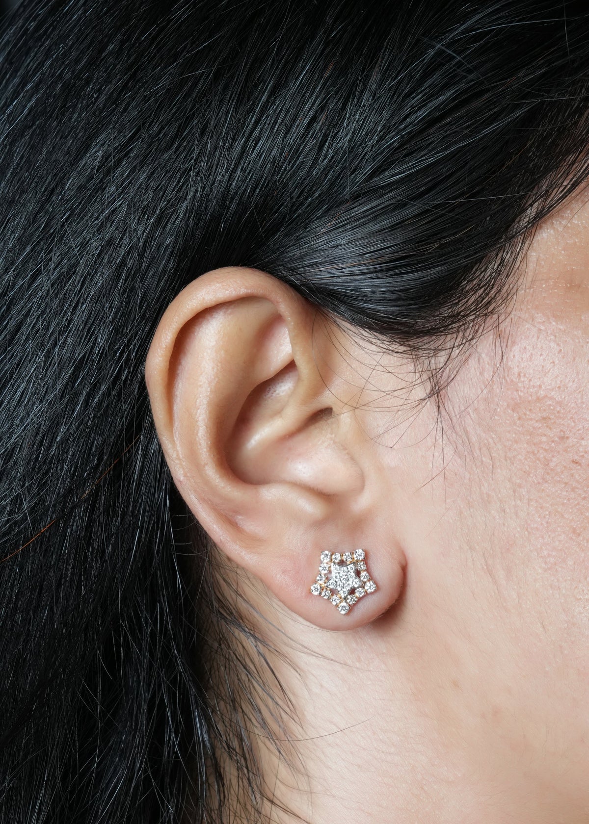 Lab-Grown Diamonds Cosmic Flare Starburst Stud Earrings