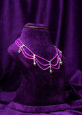 Pink Zircon Beads and South Sea Pearls Necklace