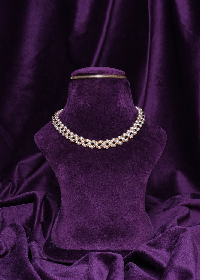 Beeded Mesh Netting Chocker