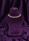 Beaded Wave Interlocking Netting Choker