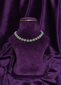 Beaded Emerald & Pearl Rosetta Lattice Choker