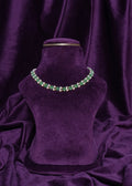 Beaded Emerald & Pearl Rosetta Lattice Choker