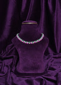 Beaded Interlocking Pearl & Dual-Color Wave Choker