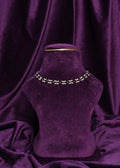 Beaded Rosette Cluster Grid Ladder Choker