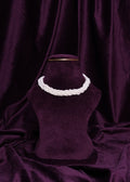 Beaded Woven Multi-Strand Pearl Braid Choker