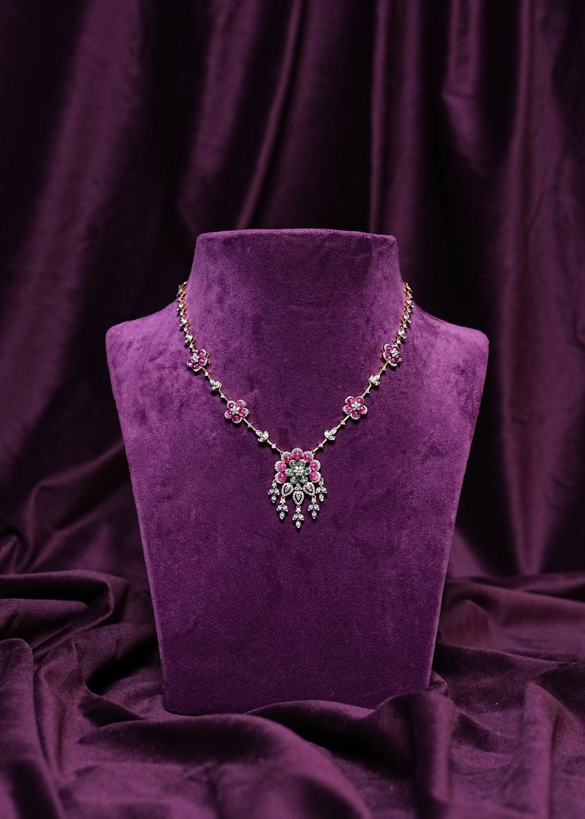 Lab Grown Diamond Tourmaline Haneen Tourmaline Floral Brilliant Cut Leaf-Shaped Zircon Fringrez