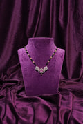 Black CZS, Gold Pearls and Gemstones Sppahires Karimani With Tourmaline Lab Grown Diamond Tanmaniya